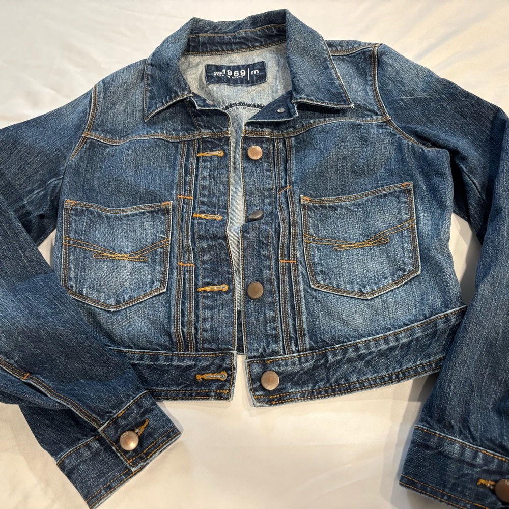 Gap 1969 Vintage Cropped Denim Jacket
